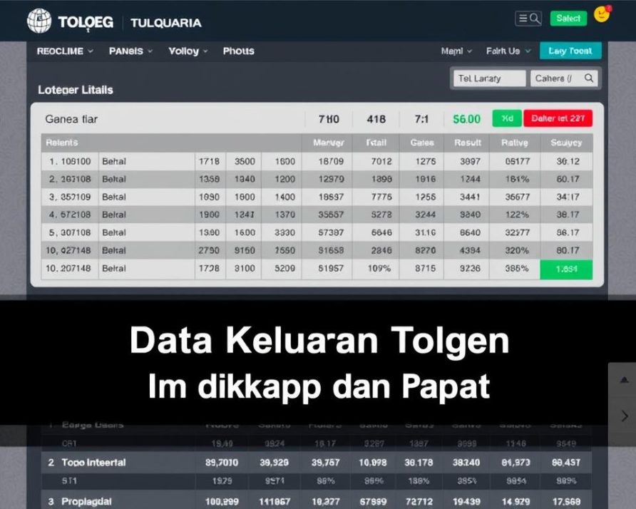 Data Keluaran Togel Malam Ini Lengkap dan Cepat